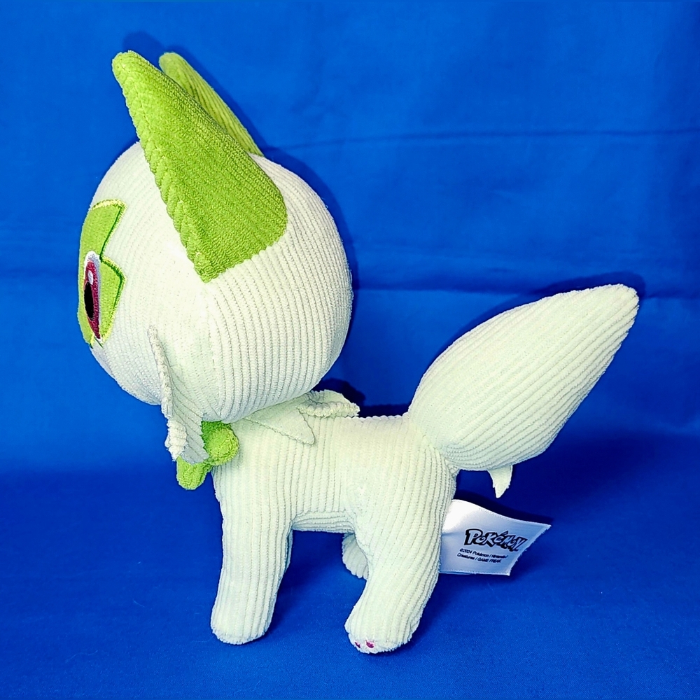 Pokémon Select *CORDUROY* Sprigatito RARE Plush 8" Toy Nintendo Game Freak NWOT - Picture 8 of 11